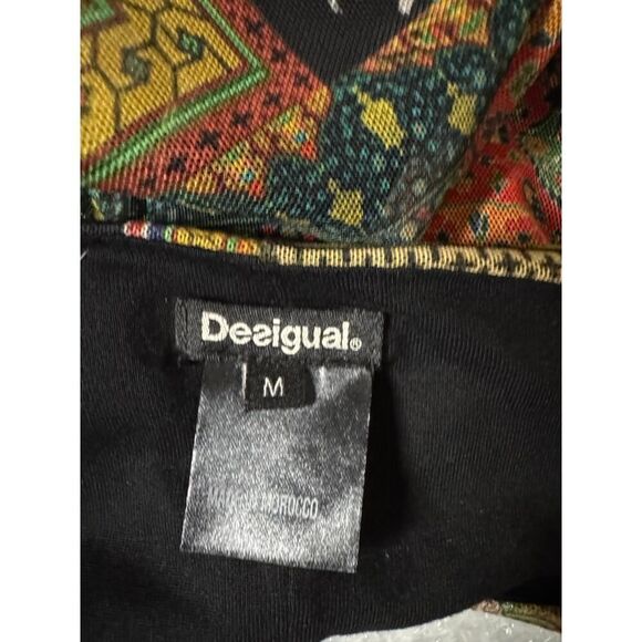 Desigual Mesh Boho Tank Floral Print Women's‎ Size Medium EUC - Picture 4 of 4